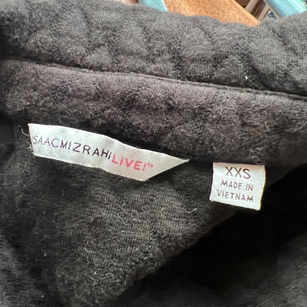 Isaac Mizrahi Black Cotton Jacket - Picture 9 of 10